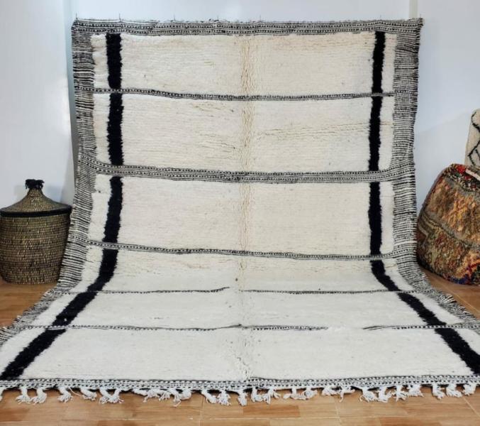 White Alam Marokkaans handgemaakt tapijt